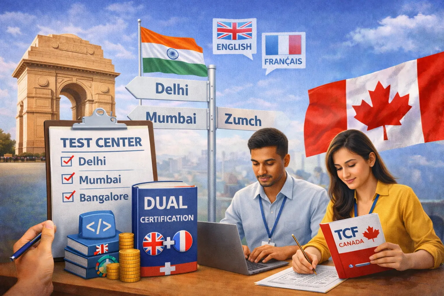 TCF Canada in India 2026: Delhi/Mumbai/Bangalore Test Centers, IT Professionals, English+French Dual Certification