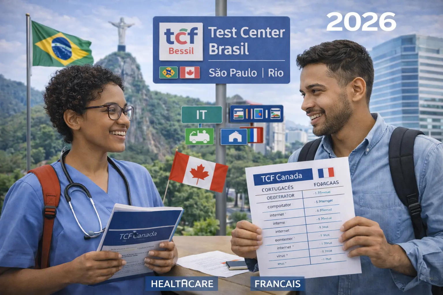 TCF Canada in Brazil 2026: São Paulo/Rio Test Centres, Portuguese-French Similarities, and IT/Healthcare Immigration Pathways