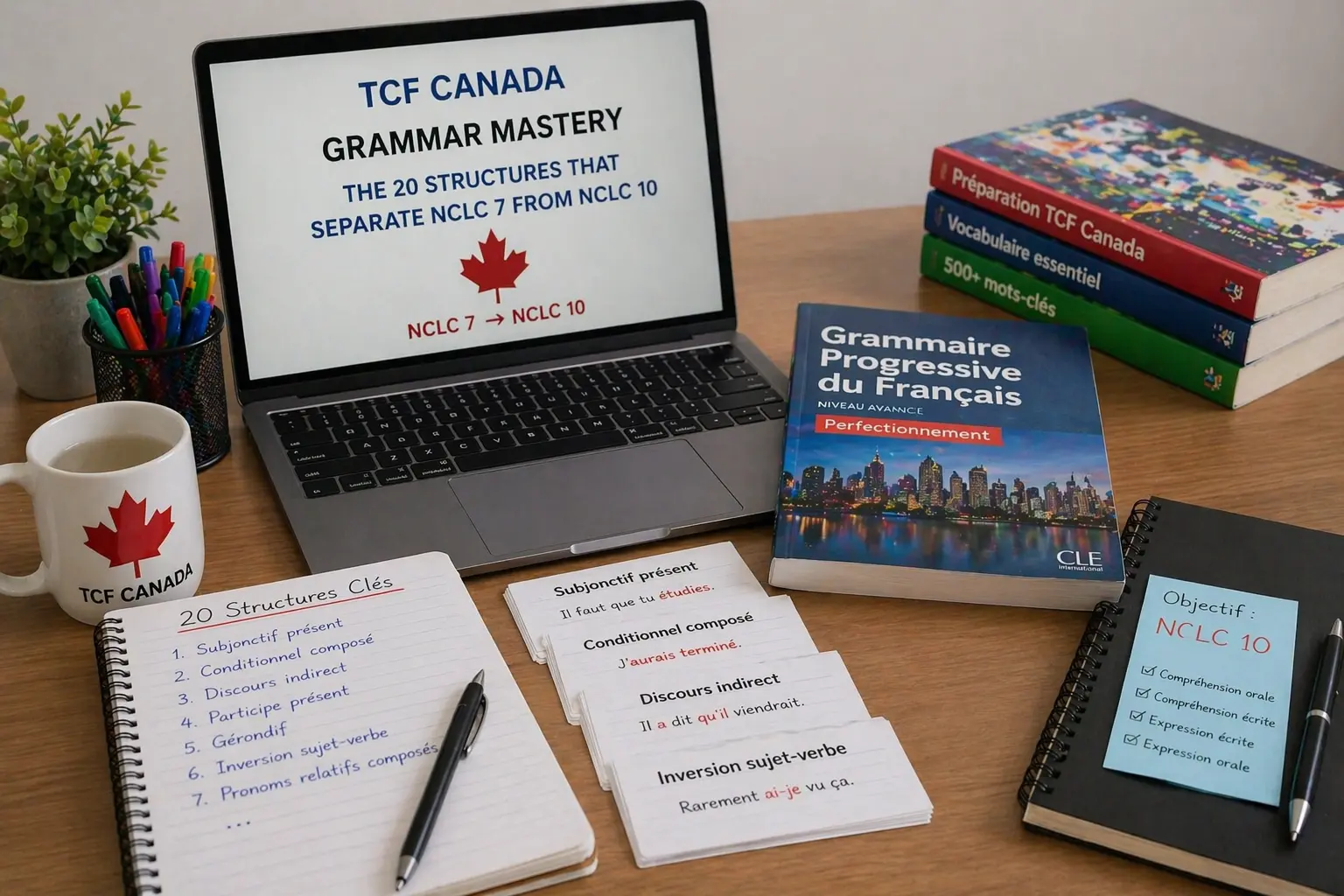 TCF Canada Grammar Mastery: The 20 Structures That Separate NCLC 7 from NCLC 10
