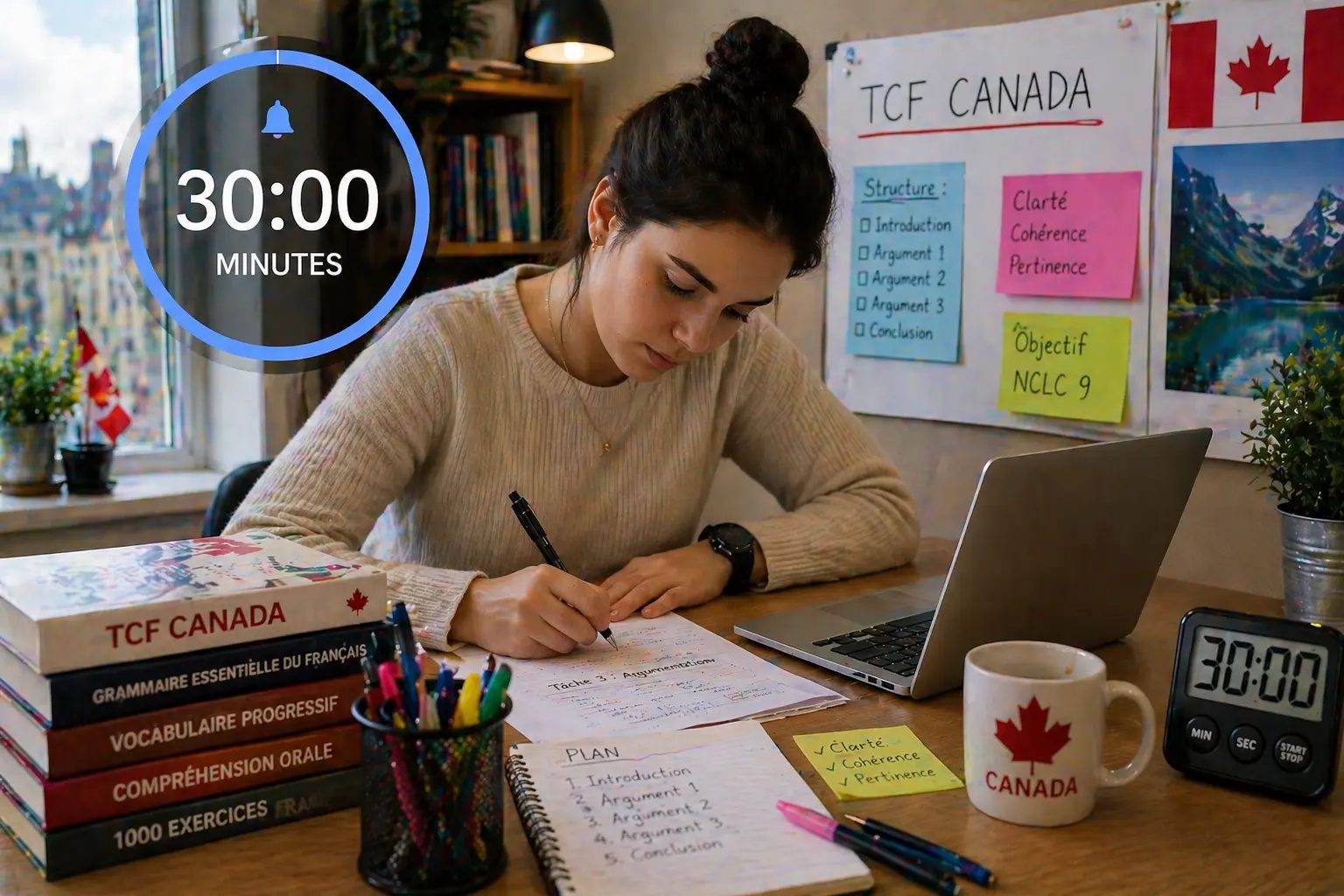 Mastering TCF Canada Task 3: Write a Compelling Argument in 30 Timed Minutes