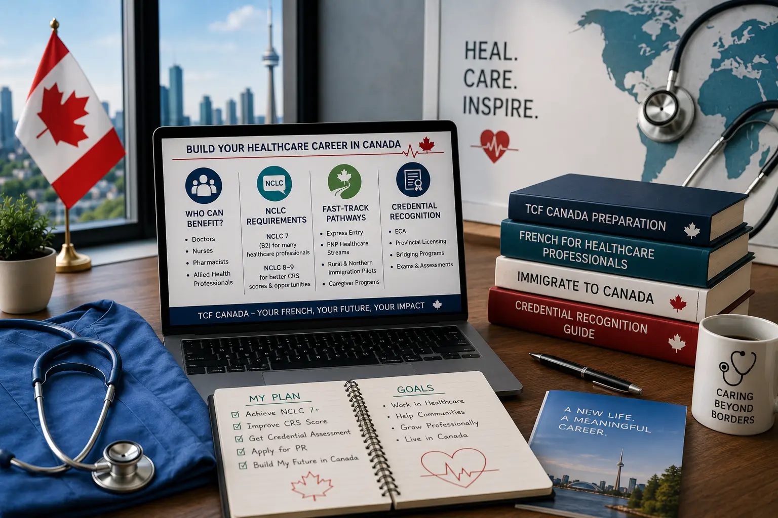 TCF Canada for Doctors, Nurses and Healthcare Professionals 2026: NCLC Requirements, Fast-Track Pathways and Credential Recognition