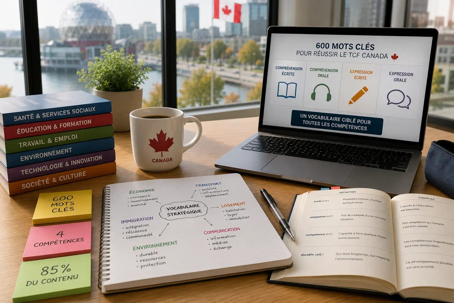 TCF Canada Domain Vocabulary 2026: The Strategic 600-Word Arsenal That Covers 85% of Exam Content Across All Four Skills