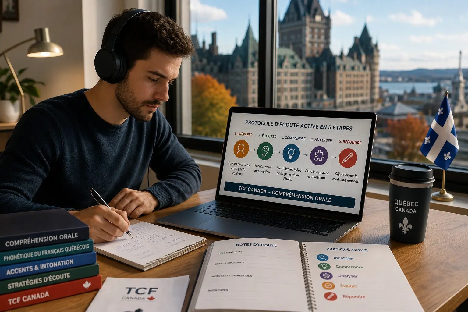 TCF Canada Listening Comprehension 2026: Conquering Quebec Accent Audio Documents with the 5-Stage Active Listening Protocol
