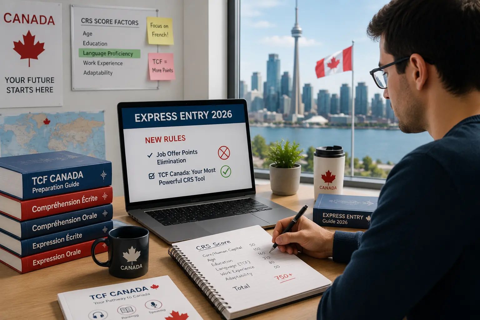 Express Entry 2026: New Rules, Job Offer Points Elimination and How TCF Canada Becomes Your Most Powerful CRS Tool