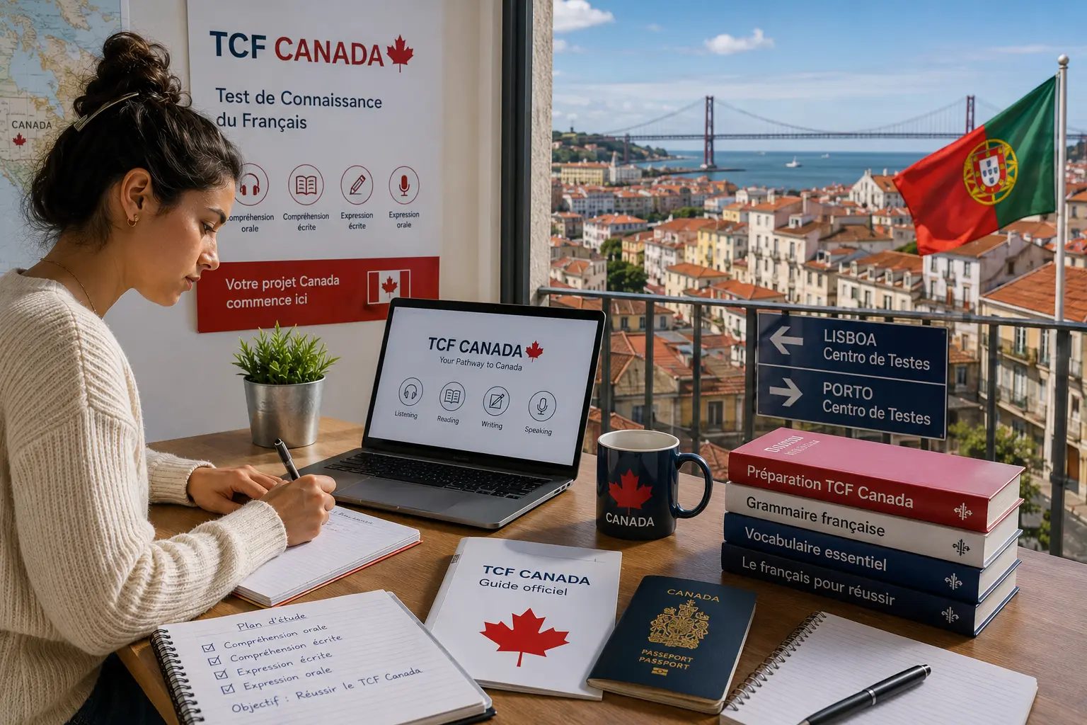 TCF Canada in Portugal 2026: Lisbon and Porto Test Centers, the Portuguese-French Bridge for Lusophone Candidates, and Canada as the New Emigration Destination