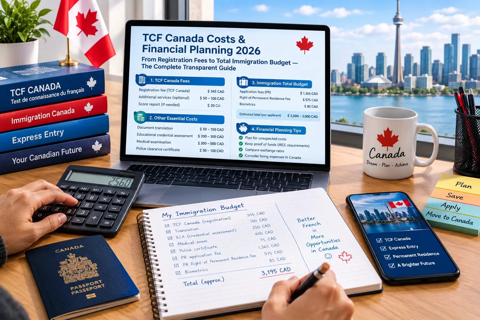 TCF Canada Costs and Financial Planning 2026: From Registration Fees to Total Immigration Budget — The Complete Transparent Guide