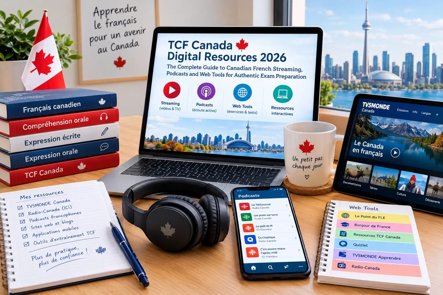 TCF Canada Digital Resources 2026: The Complete Guide to Canadian French Streaming, Podcasts and Web Tools for Authentic Exam Preparation
